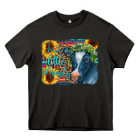 Asphalt Cow Serape Just a Little Moody Heavy Core Tee - CowCowDesign