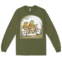 Army Green frog and toad Long Sleeve Tee - artisFamous