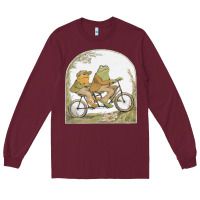 Burgundy frog and toad Long Sleeve Tee - artisFamous