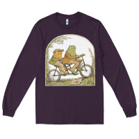 Plum frog and toad Long Sleeve Tee - artisFamous