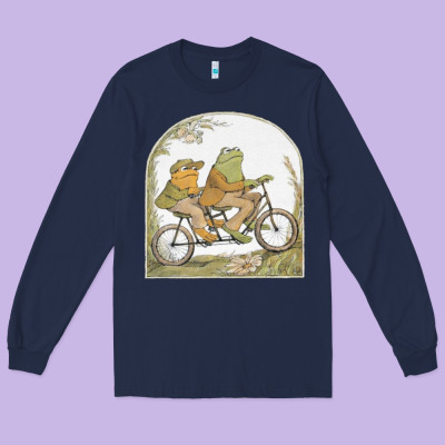 Frog And Toad Long Sleeve Tee Designed By Artisfamous