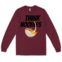 Burgundy think noodles Long Sleeve Tee - artisFamous