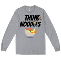 Heather Grey think noodles Long Sleeve Tee - artisFamous