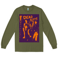 Army Green Dead Boys Punk Long Sleeve Tee - artisFamous