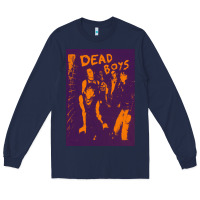 Navy Dead Boys Punk Long Sleeve Tee - artisFamous