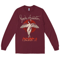 Burgundy louder than life teather american Long Sleeve Tee - artisFamous