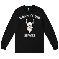Black soldiers of odin worldwide support Long Sleeve Tee - artisFamous