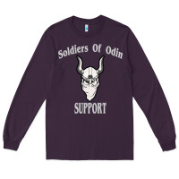 Plum soldiers of odin worldwide support Long Sleeve Tee - artisFamous