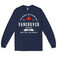 Navy vancouver canada Long Sleeve Tee - artisFamous