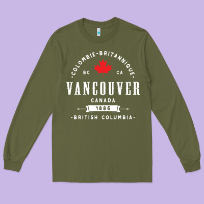 Vancouver Canada Long Sleeve Tee Designed By Artisfamous