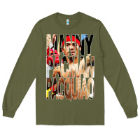Army Green manny pacman pacquiao philipino boxer Long Sleeve Tee - artisFamous
