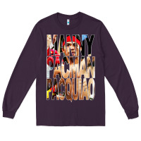 Plum manny pacman pacquiao philipino boxer Long Sleeve Tee - artisFamous