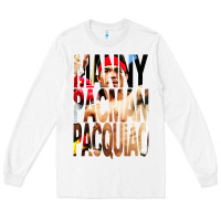 White manny pacman pacquiao philipino boxer Long Sleeve Tee - artisFamous