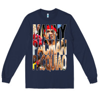 Navy manny pacman pacquiao philipino boxer Long Sleeve Tee - artisFamous