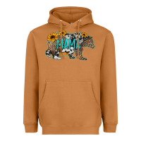 Meerkat mama bear sunflowers leopard cowhide mother's day Heavyweight Hoodie - Jasminsmagicworld
