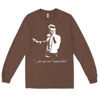 Chestnut marco mengoni l essenziale Long Sleeve Tee - artisFamous