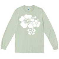 Matcha hawaiian flower Long Sleeve Tee - artisFamous