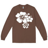 Chestnut hawaiian flower Long Sleeve Tee - artisFamous