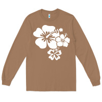 Toasted Coconut hawaiian flower Long Sleeve Tee - artisFamous