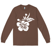Chestnut hawaiian flower Long Sleeve Tee - artisFamous