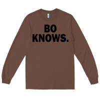 Chestnut bo knows (black text) Long Sleeve Tee - artisFamous