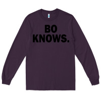 Plum bo knows (black text) Long Sleeve Tee - artisFamous