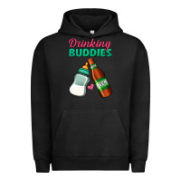 Pigment Black Drinking Buddies Urban Hoodie - Jasminsmagicworld