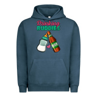 Pigment Midnight Navy Drinking Buddies Urban Hoodie - Jasminsmagicworld