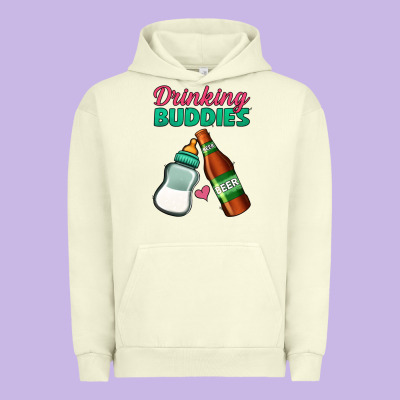 Drinking Buddies Urban Hoodie Designed By Jasminsmagicworld