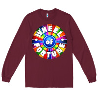 Burgundy wheel fortune Long Sleeve Tee - artisFamous