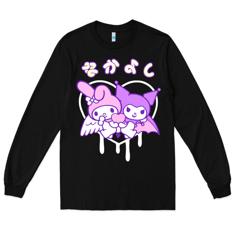 Melody And Kuromi Heart Long Sleeve Tee by artisFamous | Teevron