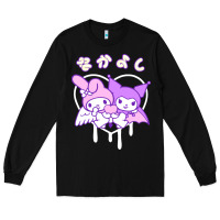 Black melody and kuromi heart Long Sleeve Tee - artisFamous