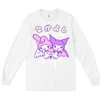 White melody and kuromi heart Long Sleeve Tee - artisFamous