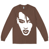 Marilyn Manson Face Long Sleeve Tee | Teevron