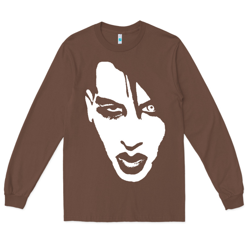 Marilyn Manson Face Long Sleeve Tee by artisFamous | Teevron