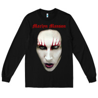 Black marilyn manson Long Sleeve Tee - artisFamous