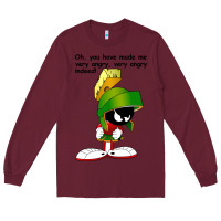 Burgundy marvin the martian looney toons Long Sleeve Tee - artisFamous