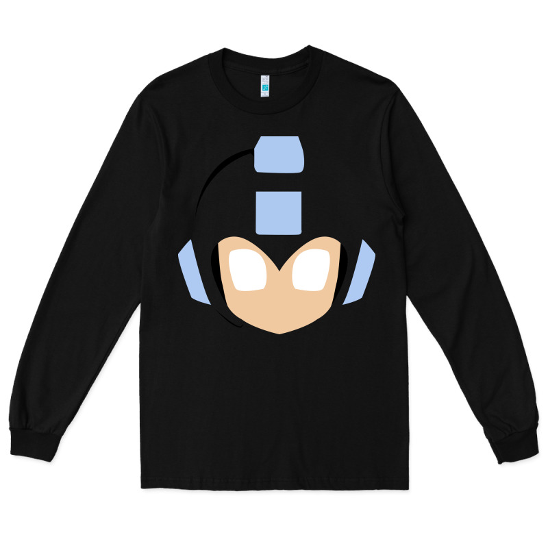 Mega Man Retro Video Game Face Long Sleeve Tee by artisFamous | Teevron