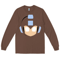 Chestnut mega man retro video game face Long Sleeve Tee - artisFamous