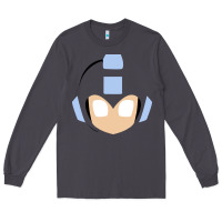 Smoke mega man retro video game face Long Sleeve Tee - artisFamous