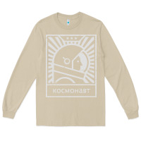 Mushroom cosmonaut – retro soviet space race Long Sleeve Tee - artisFamous