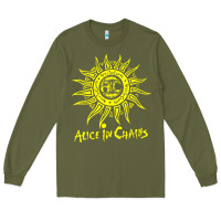 Army Green chains Long Sleeve Tee - artisFamous