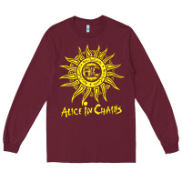 Burgundy chains Long Sleeve Tee - artisFamous