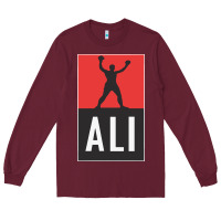Burgundy ali the legend Long Sleeve Tee - artisFamous