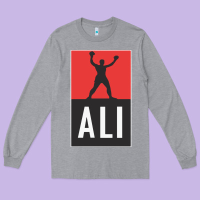 Ali The Legend Long Sleeve Tee Designed By Artisfamous