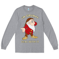 Heather Grey santa grumpy Long Sleeve Tee - artisFamous