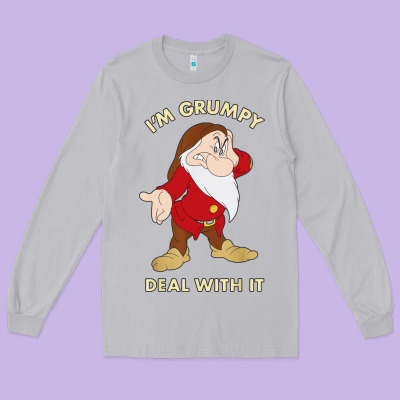 Santa Grumpy Long Sleeve Tee Designed By Artisfamous