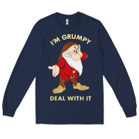 Navy santa grumpy Long Sleeve Tee - artisFamous