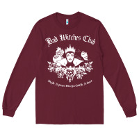 Burgundy villains bad club Long Sleeve Tee - artisFamous