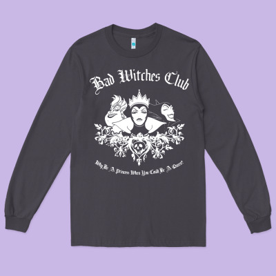 Villains Bad Club Long Sleeve Tee Designed By Artisfamous